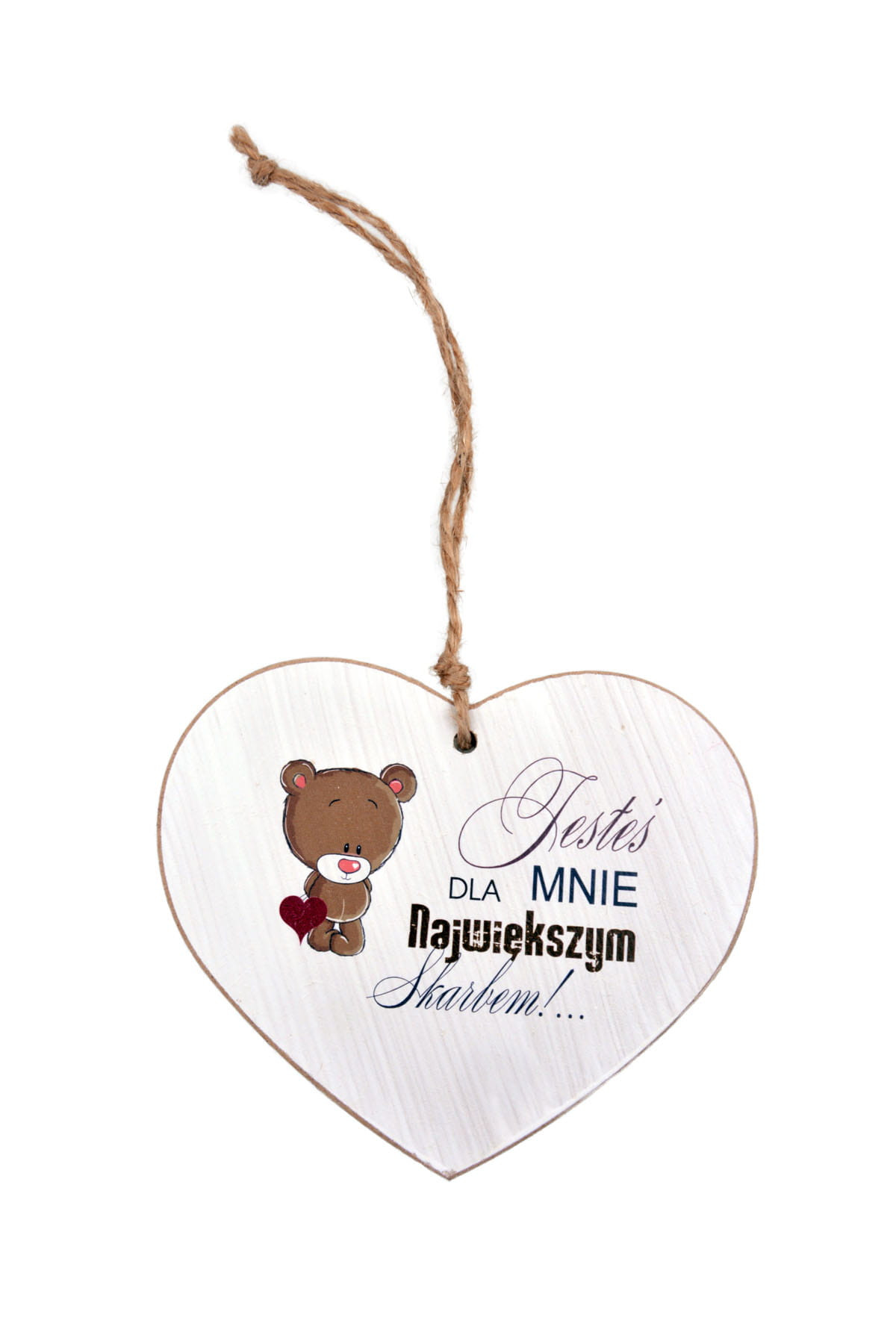 Drewniana tabliczka dekor. duża Arpex Walentynki